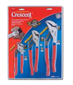Crescent R200SET3 3 Piece Tongue and Groove Pliers Set 7inch 10inch 12inch